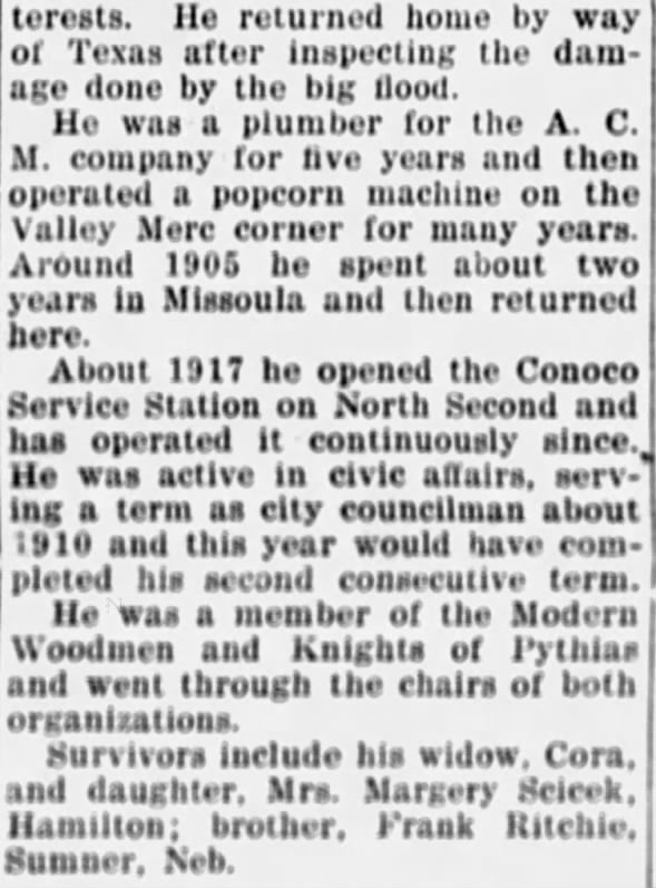 Clipping from Ravalli Republic